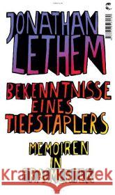 Bekenntnisse eines Tiefstaplers : Memoiren in Fragmenten Lethem, Jonathan 9783608503180 Tropen bei Klett-Cotta - książka