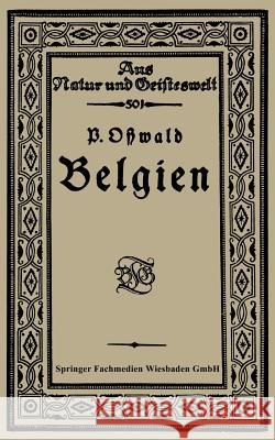 Belgien Paul Osswald 9783663156390 Vieweg+teubner Verlag - książka