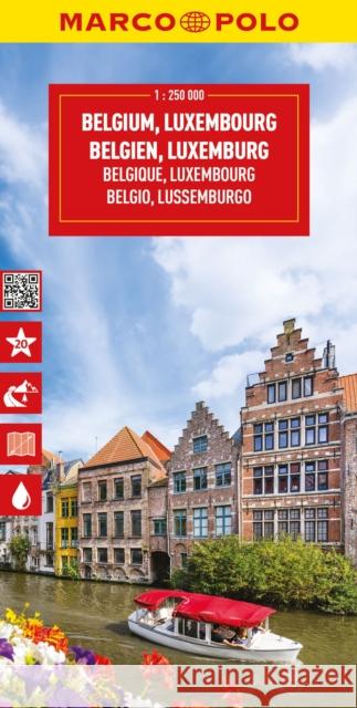 Belgium and Luxembourg Marco Polo Map  9783575018779 MAIRDUMONT GmbH & Co. KG - książka