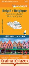 Belgium North & Central - Michelin Regional Map 533: Map Michelin 9782067183445 Michelin Editions des Voyages