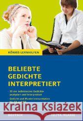 Beliebte Gedichte interpretiert : 35 der beliebtesten Gedichte analysiert und interpretiert Möbius, Thomas 9783804412040 Bange - książka