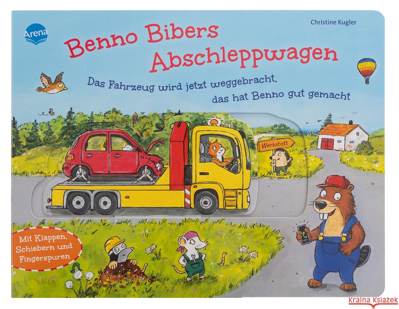 Benno Bibers Abschleppwagen. Das Fahrzeug wird jetzt weggebracht, das hat Benno gut gemacht Kugler, Christine 9783401722351 Arena - książka