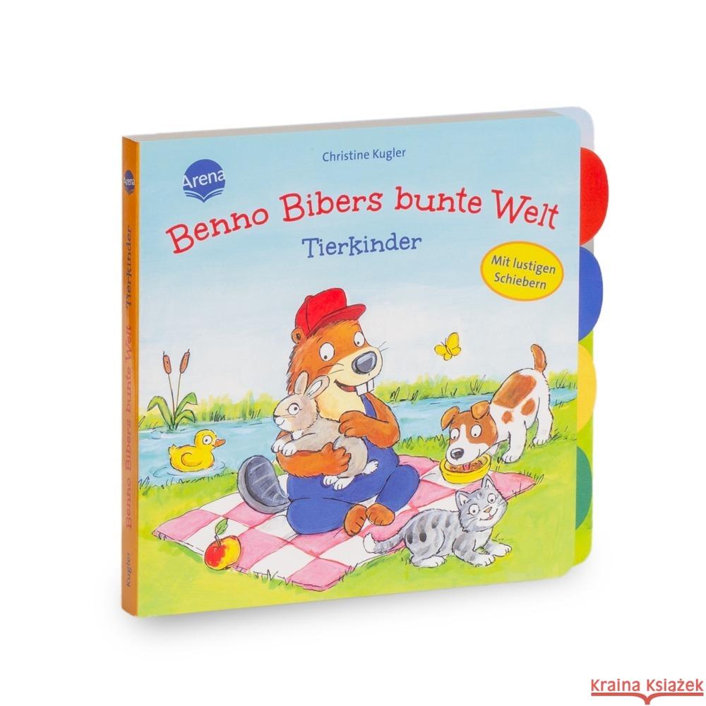 Benno Bibers bunte Welt. Tierkinder Müller, Bärbel 9783401720975 Arena - książka