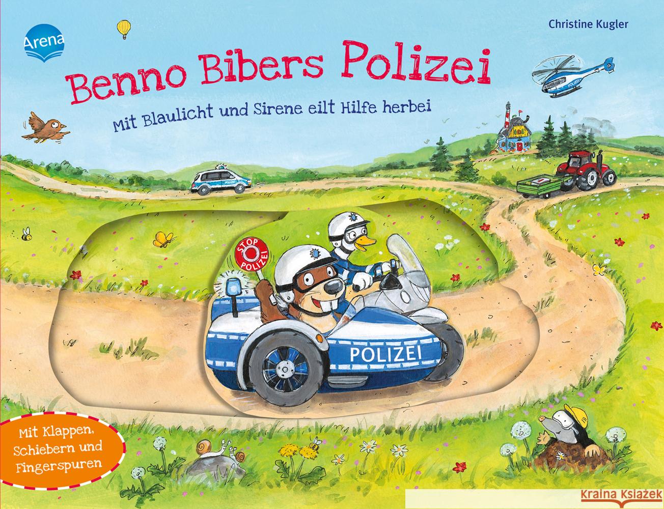 Benno Bibers Polizei. Mit Blaulicht und Sirene eilt Hilfe herbei Kugler, Christine 9783401717555 Arena - książka