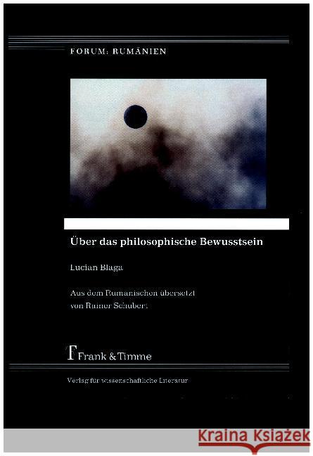 Über das philosophische Bewusstsein Blaga, Lucian 9783732902613 Frank & Timme - książka