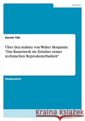 Über den Aufsatz von Walter Benjamin: 