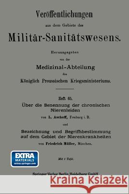 Über Die Benennung Der Chronischen Nierenleiden. Bezeichnung Und Begriffsbestimmung Auf Dem Gebiet Der Nierenkrankheiten Aschoff, Ludwig 9783662347577 Springer - książka