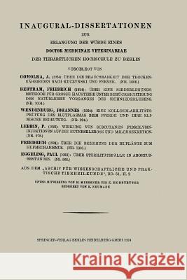 Über Die Brauchbarkeit Der Trockennährböden Nach Kuczynski Und Ferner Gomolka, A. 9783662281000 Springer - książka