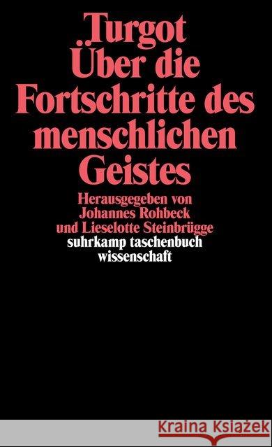 Über die Fortschritte des menschlichen Geistes Turgot, Anne R. J. 9783518282571 Suhrkamp - książka