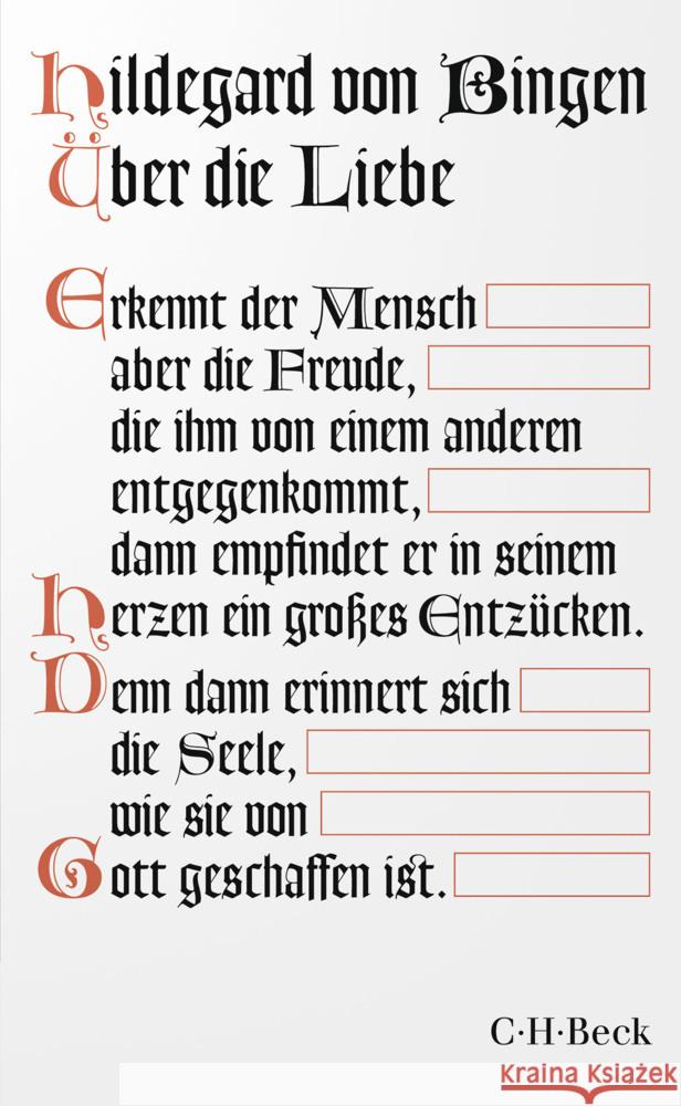 Über die Liebe Hildegard von Bingen 9783406837326 Beck - książka