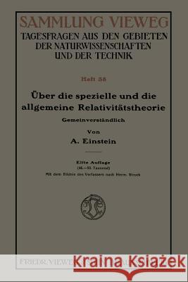 Über Die Spezielle Und Die Allgemeine Relativitätstheorie (Gemeinverständlich) Einstein, Albert 9783322982728 Vieweg+teubner Verlag - książka