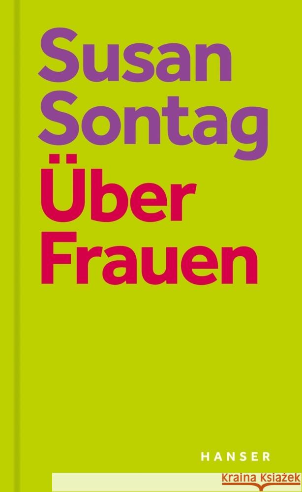 Über Frauen Sontag, Susan 9783446274822 Hanser - książka