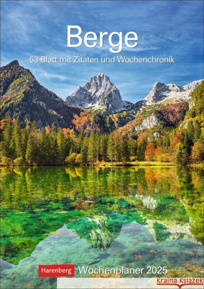 Berge Wochenplaner 2025 - 53 Blatt mit Zitaten und Wochenchronik Issel, Ulrike 9783840033520 Harenberg - książka