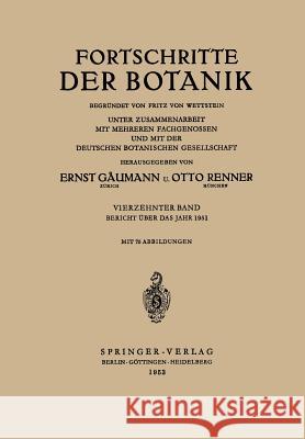 Bericht Über Das Jahr 1951 Gäumann, Ernst 9783540016946 Springer - książka