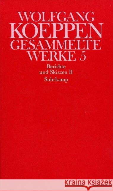 Berichte und Skizzen. Tl.2 Koeppen, Wolfgang 9783518030806 Suhrkamp - książka
