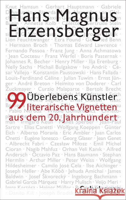 Überlebenskünstler : 99 literarische Vignetten aus dem 20. Jahrhundert Enzensberger, Hans Magnus 9783518427880 Suhrkamp - książka