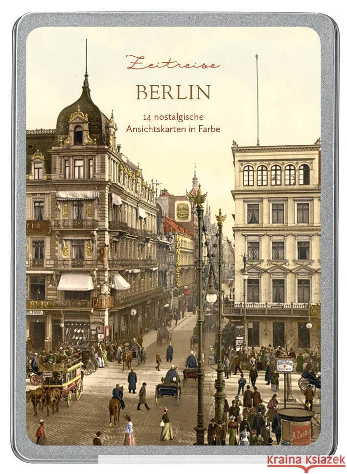 Berlin : 14 nostalgische Ansichtskarten in Farbe  4251517502822 Paper Moon - książka