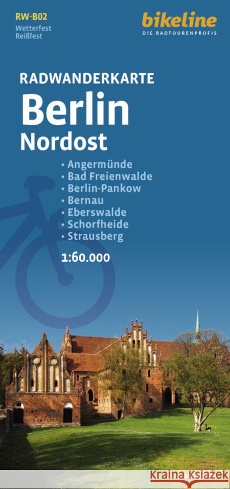 Berlin Northeast cycling tour map: B02  9783711102904 Verlag Esterbauer - książka