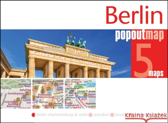 Berlin PopOut Map: Pocket sized, pop up map of Berlin city centre  9781917131131 Offshoot - książka