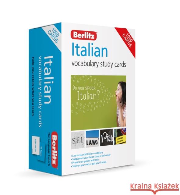 Berlitz Vocabulary Study Cards Italian (Language Flash Cards) Berlitz Publishing Company 9781780045382 Berlitz Language - książka