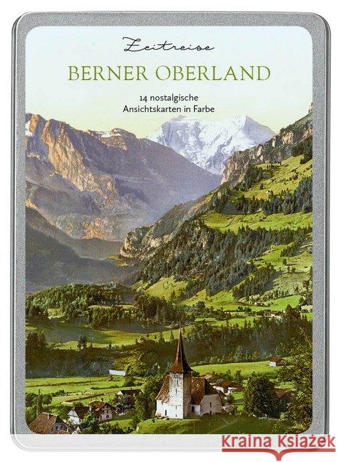 Berner Oberland : 14 nostalgische Ansichtskarten in Farbe  4251517503188 Paper Moon - książka