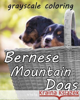 Bernese Mountain Dogs: Grayscale Coloring Viola Winters 9781979923538 Createspace Independent Publishing Platform - książka