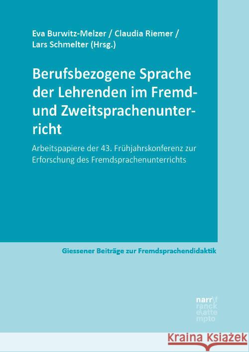 Berufsbezogene Sprache der Lehrenden im Fremd- und Zweitsprachenunterricht  9783381105014 Narr - książka