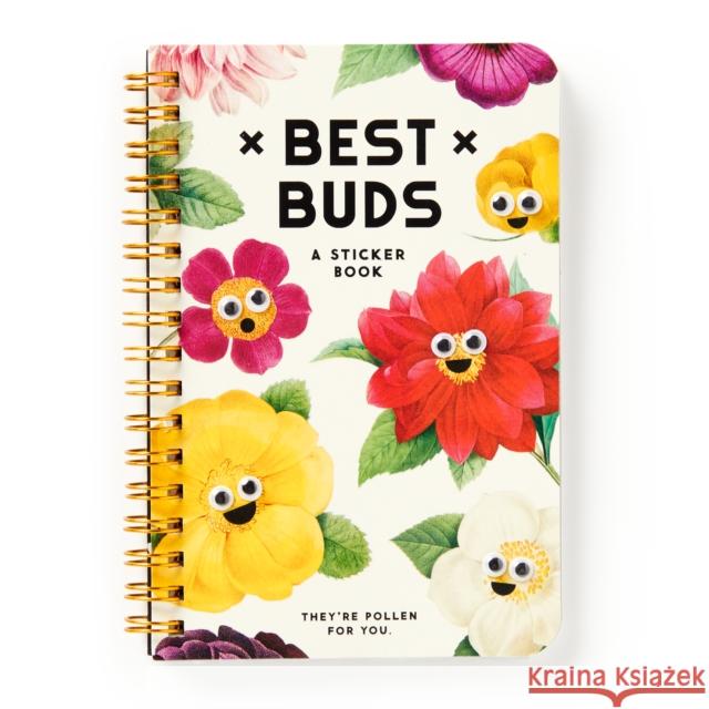 Best Buds Googly Sticker Book Brass Brass Monkey 9780735384255 Galison - książka