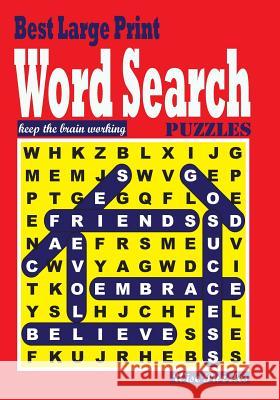 Best Large Print Word Search Puzzles Wise Puzzles 9781535326902 Createspace Independent Publishing Platform - książka