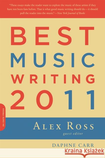 Best Music Writing  Ross 9780306819636  - książka