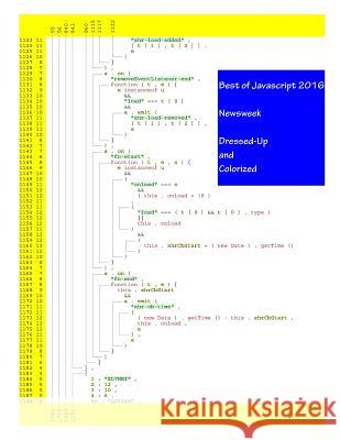 Best of Javascript 2016: Newsweek - Dressed-Up and Colorized Gurtowski, Francis 9781535205450 Createspace Independent Publishing Platform - książka