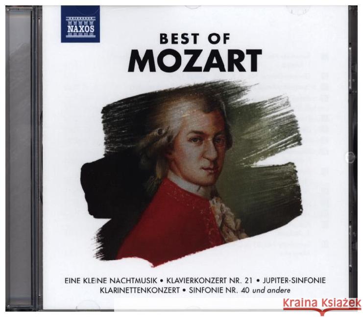 Best of Mozart, 1 Audio-CD Mozart, Wolfgang Amadeus 0730099134736 Naxos - książka