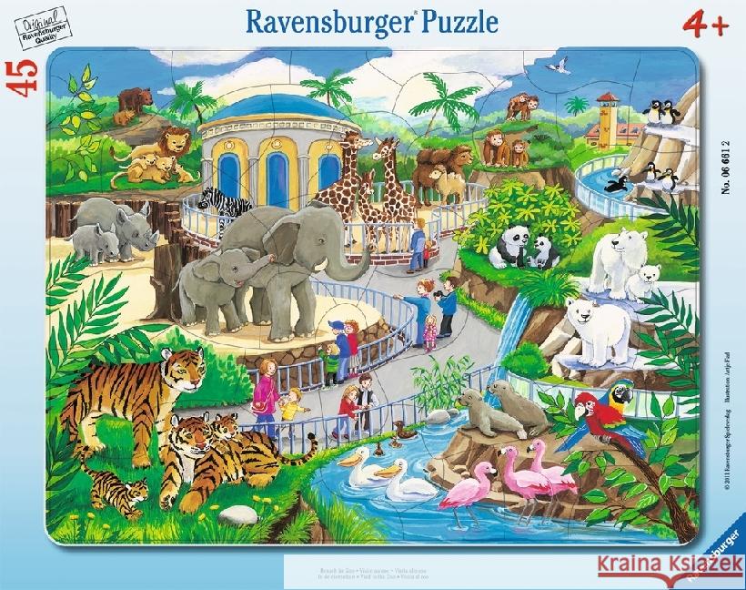 Besuch im Zoo (Kinderpuzzle)  4005556066612 Ravensburger Verlag - książka