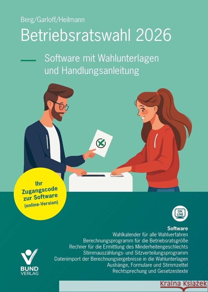Betriebsratswahl 2026 Berg, Peter, Heilmann, Micha, Garloff, Gregory 9783766385802 Bund-Verlag - książka