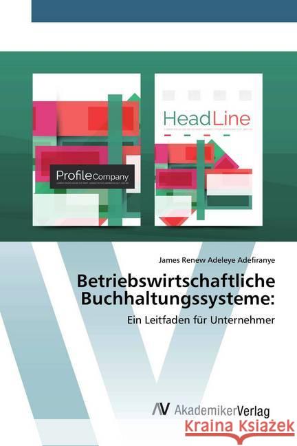 Betriebswirtschaftliche Buchhaltungssysteme: : Ein Leitfaden für Unternehmer Adefiranye, James Renew Adeleye 9786200660688 AV Akademikerverlag - książka