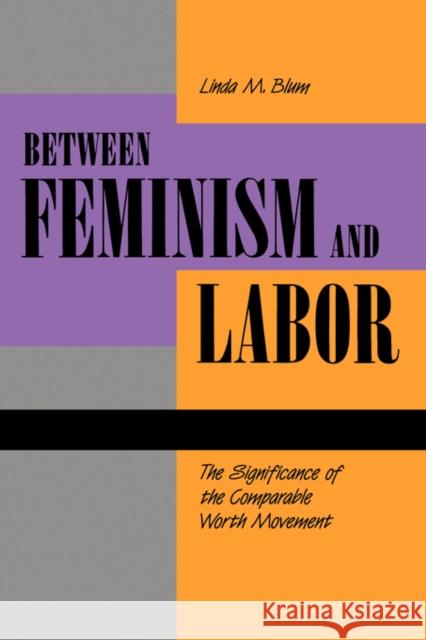 Between Feminism and Labor: The Significance of the Comparable Worth Movement Blum, Linda M. 9780520072596 University of California Press - książka