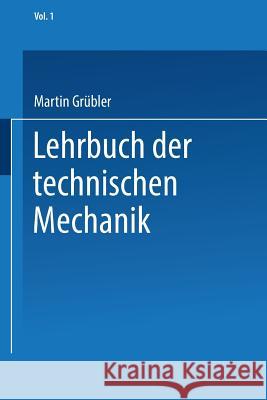 Bewegungslehre Martin Grubler 9783662390580 Springer - książka