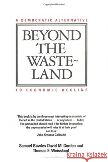 Beyond the Wasteland Thomas Weisskopf 9780860918233 Verso Books - książka