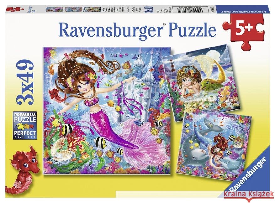 Bezaubernde Meerjungfrauen (Kinderpuzzle)  4005556080632 Ravensburger Verlag - książka