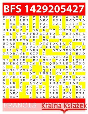 Bfs 1429205427: A BFS Puzzle Gurtowski, Francis 9781511814430 Createspace - książka