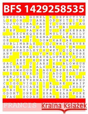 Bfs 1429258535: A BFS Puzzle Gurtowski, Francis 9781511815529 Createspace - książka