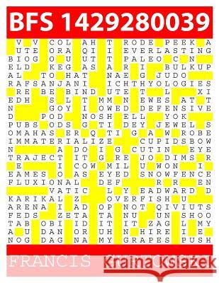 Bfs 1429280039: A BFS Puzzle Gurtowski, Francis 9781511815918 Createspace - książka