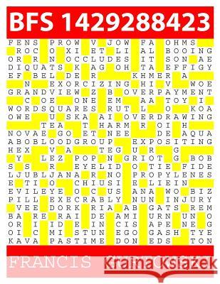Bfs 1429288423: A BFS Puzzle Gurtowski, Francis 9781511816090 Createspace - książka