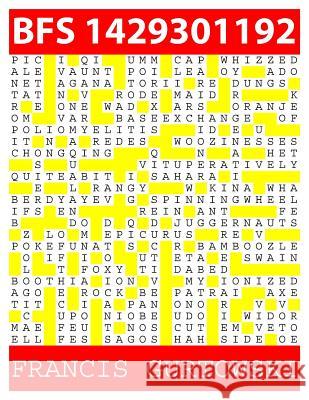 Bfs 1429301192: A BFS Puzzle Gurtowski, Francis 9781511816533 Createspace - książka