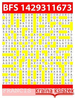 Bfs 1429311673: A BFS Puzzle Gurtowski, Francis 9781511816762 Createspace - książka