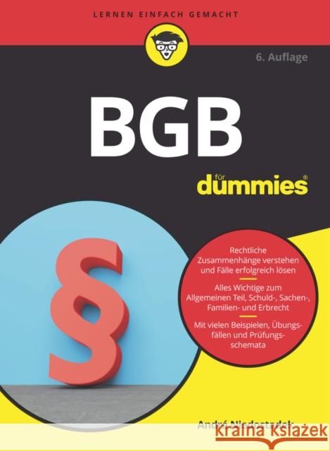 BGB fur Dummies Andre Niedostadek 9783527718870 Wiley-VCH Verlag GmbH - książka