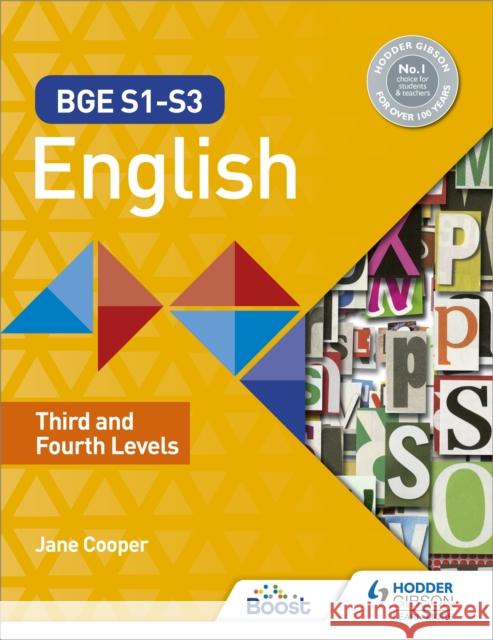 BGE S1–S3 English: Third and Fourth Levels Jane Cooper 9781510471207 Hodder Education - książka