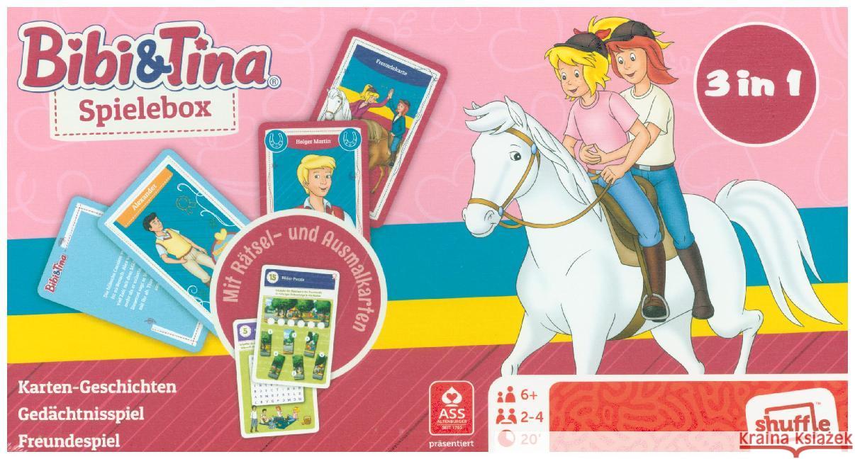 Bibi & Tina - Spielebox (Spiel)  4042677052230 ASS Spielkartenfabrik - książka