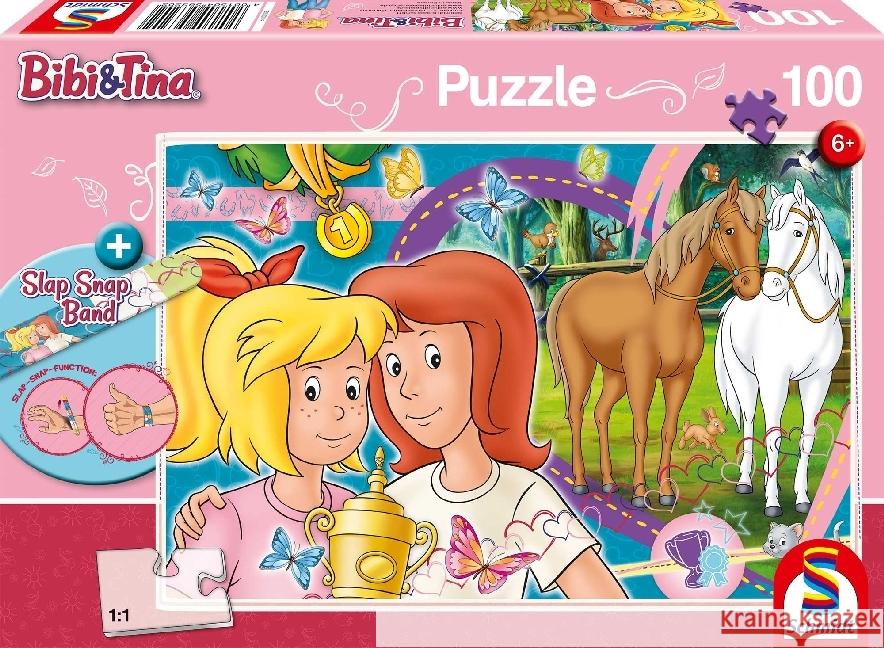 Bibi & Tina, Pferdeglück (Kinderpuzzle)  4001504563202 Schmidt Spiele - książka