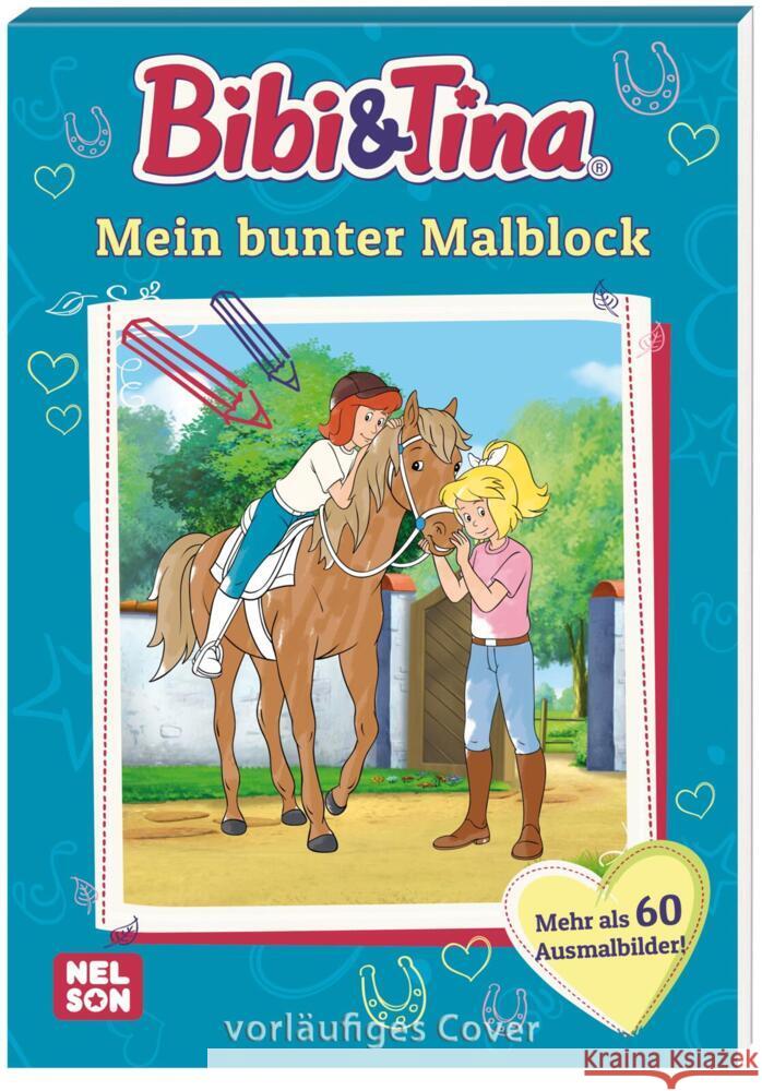 Bibi und Tina: Mein bunter Malblock  9783845122120 Nelson - książka